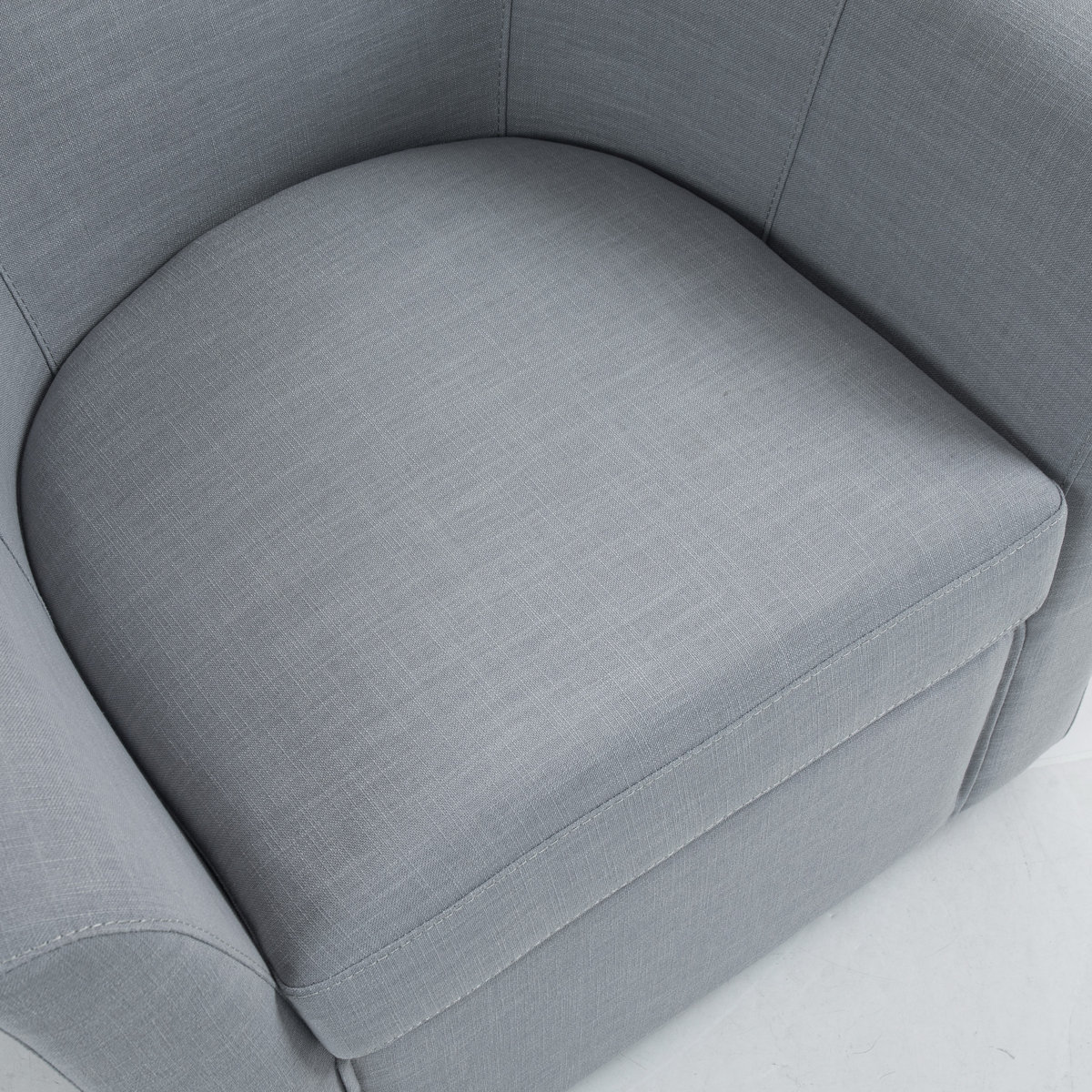 Aunna Upholstered Swivel Barrel Chair